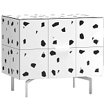 Тумба белая с рисунком Grande Graphspots варинант исполнения - 1 | Loft Concept в Нижнем Новгороде