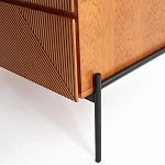 Шкаф с геометрическим рисунком на дверцах Anders Dark Wood варинант исполнения - 5 | Loft Concept в Нижнем Новгороде