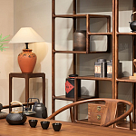 Стеллаж деревянный с полками для хранения Moon Walnut Furniture варинант исполнения - 4 | Loft Concept в Нижнем Новгороде