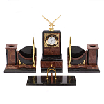 Настольный письменный набор из лемезита и змеевика с декором в виде Орла в подарочной упаковке Successful Leader варинант исполнения - 1 | Loft Concept в Нижнем Новгороде