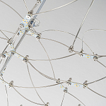 Люстра подвесная с тонкой металлической конструкцией цвета хром Quasar варинант исполнения - 4 | Loft Concept в Нижнем Новгороде