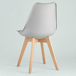 Стул с основой из пластика и мягким сиденьем Arvika Grey варинант исполнения - 4 | Loft Concept в Нижнем Новгороде