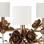 Люстра с каркасом в виде цветков розы и тканевыми абажурами Flowers and Fox Roses варинант исполнения - 2 | Loft Concept в Нижнем Новгороде