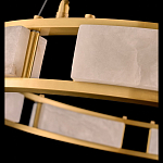 Люстра в виде кольца из натурального камня Golden Alavastor варинант исполнения - 4 | Loft Concept в Нижнем Новгороде