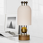 Настольная лампа в виде фонаря с белым фактурным абажуром Echoes of Light варинант исполнения - 2 | Loft Concept в Нижнем Новгороде