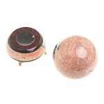 Шар декоративный на подставке из натуральных камней Змеевик и Мрамор Розовый Natural Stone Spheres 10.5 см варинант исполнения - 2 | Loft Concept в Нижнем Новгороде