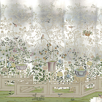 Обои ручная роспись Temple Newsam White Gold gilded silk варинант исполнения - 1 | Loft Concept в Нижнем Новгороде