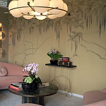 Обои в японском стиле Wisteria Original colourway on Raw Silk dyed silk варинант исполнения - 1 | Loft Concept в Нижнем Новгороде