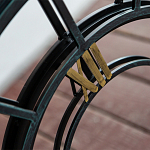 Зеркало настенное в чёрной металлической раме в виде часов Mirror Tower Clock варинант исполнения - 4 | Loft Concept в Нижнем Новгороде