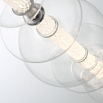 Подвесной светильник линейный с прозрачными стеклянными шарами разного диаметра Eurofase варинант исполнения - 6 | Loft Concept в Нижнем Новгороде