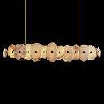 Подвесной светильник с фигурными элементами из белого алебастра Cryptocrystalline Stone варинант исполнения - 8 | Loft Concept в Нижнем Новгороде