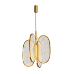 Люстра с гравировкой на акриловых плафонах Gravyura Bronze D 33 см варинант исполнения - 2 | Loft Concept в Нижнем Новгороде