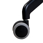 Стул с мягкой синей обивкой из велюра и подъемно-поворотным механизмом на черных колесиках Harper Blue варинант исполнения - 7 | Loft Concept в Нижнем Новгороде