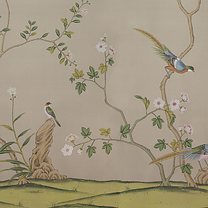 Обои ручная роспись Badminton Lead Grey II