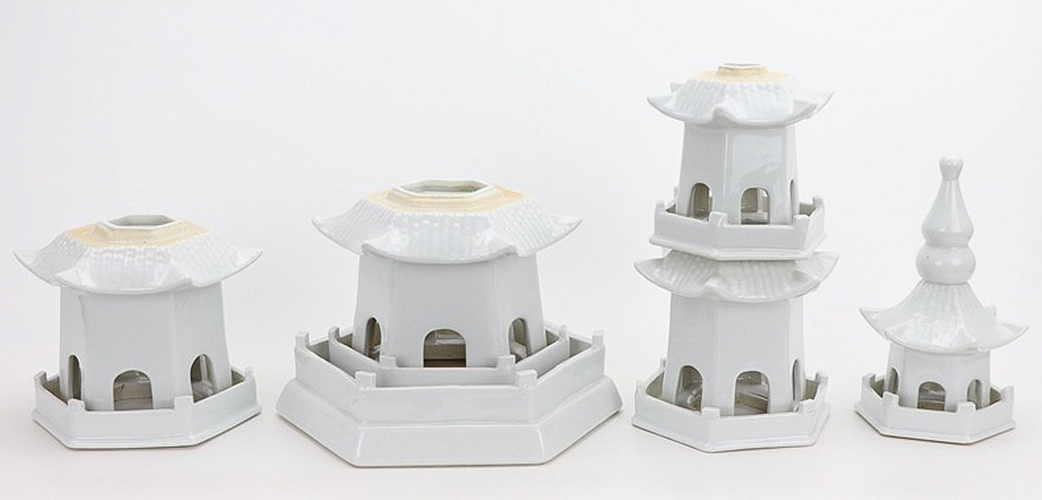 Статуэтка Ceramic Pagoda white Статуэтка Ceramic Pagoda white - Loft-Concept в Нижнем Новгороде
