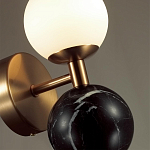 Бра с шарообразным матовым плафоном и шаром из камня на металлическом основании Orb Essence варинант исполнения - 9 | Loft Concept в Нижнем Новгороде