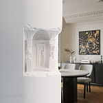 Встраиваемый в стену гипсовый светильник под покраску с колоннами и арками в античном стиле Antiquity Athena варинант исполнения - 15 | Loft Concept в Нижнем Новгороде