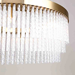 Люстра подвесная со стеклянными подвесками в виде перекрученных трубочек Nembus варинант исполнения - 4 | Loft Concept в Нижнем Новгороде