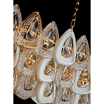 Люстра овальная с многослойными белыми и прозрачными подвесками Character Chandelier варинант исполнения - 4 | Loft Concept в Нижнем Новгороде