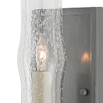 Бра с прозрачным плафоном на сером каркасе Elegant Gray Lamp варинант исполнения - 1 | Loft Concept в Нижнем Новгороде