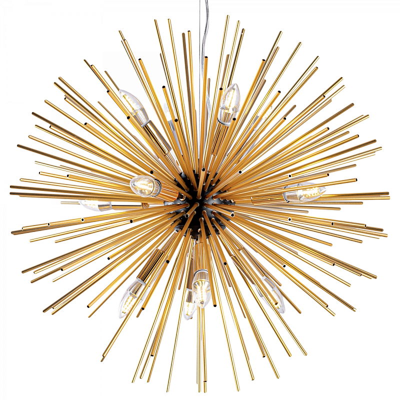 Huge Sputnik Chandelier Gold and Black  Черный Золотой в Нижнем Новгороде | Loft Concept 