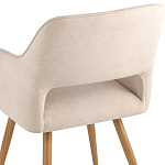 Стул в рогожке бежевого цвета NEASAN STOOL варинант исполнения - 7 | Loft Concept в Нижнем Новгороде