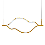 Подвесной светильник волнообразный изогнутый цвета латунь 3000К Spiral Lighting варинант исполнения - 1 | Loft Concept в Нижнем Новгороде