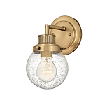 Бра для ванных комнат с прозрачным шарообразным плафоном из стекла с пузырьками на круглом основании Hinkley варинант исполнения - 1 | Loft Concept в Нижнем Новгороде