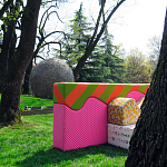 Дизайнерский модульный диван волнистой формы с цветным принтом Poltronova Superonda Sofa варинант исполнения - 40 | Loft Concept в Нижнем Новгороде