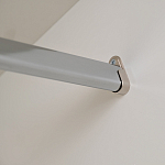 Шкаф бежевый двухдверный с полками и штангой Eccentricity варинант исполнения - 5 | Loft Concept в Нижнем Новгороде