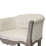 Кресло низкое в стиле прованс Бежевый Лен Louis French Armchair  варинант исполнения - 4 | Loft Concept в Нижнем Новгороде