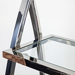 Металлический стеллаж со стеклянными полками Molecule варинант исполнения - 4 | Loft Concept в Нижнем Новгороде