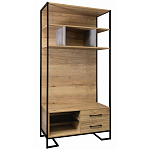 Стеллаж под TV в стиле лофт с открытыми полками и 2-мя ящиками Urban Style Space варинант исполнения - 1 | Loft Concept в Нижнем Новгороде