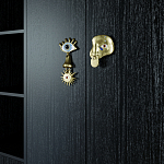 Большой шкаф с витриной Elsa Dreams Black варинант исполнения - 5 | Loft Concept в Нижнем Новгороде