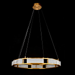 Люстра в виде кольца из натурального камня Golden Alavastor варинант исполнения - 2 | Loft Concept в Нижнем Новгороде