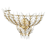 Бра золотого цвета с белыми стеклянными лепестками Hanging Flowers варинант исполнения - 2 | Loft Concept в Нижнем Новгороде