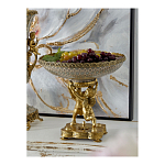 Чаша фарфоровая на двух бронзовых ангелах Eden Garden варинант исполнения - 4 | Loft Concept в Нижнем Новгороде