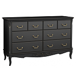 Комод черный из массива бука в стиле прованс Black Provence варинант исполнения - 1 | Loft Concept в Нижнем Новгороде