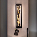 Бра в прямоугольной черной рамке с декором в виде ветвей в золотой отделке Hinkley варинант исполнения - 7 | Loft Concept в Нижнем Новгороде