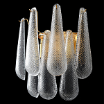 Бра с подвесками из рифленного стекла в форме капель Textured Glass варинант исполнения - 2 | Loft Concept в Нижнем Новгороде