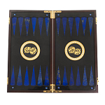 Нарды настольные из натурального камня лазурит и долерит Backgammon from Stone варинант исполнения - 2 | Loft Concept в Нижнем Новгороде