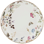 Ваза фарфоровая белая на ножке с рисунком цветов Garden Whisper Porcelain Set  варинант исполнения - 1 | Loft Concept в Нижнем Новгороде