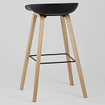 Барный стул на ножках из натурального дерева Boras Black варинант исполнения - 5 | Loft Concept в Нижнем Новгороде