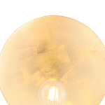 Бра с золотым круглым отражателем и открытой лампой Sun Glow Disc варинант исполнения - 5 | Loft Concept в Нижнем Новгороде