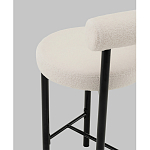 Стул полубарный Floreo букле молочный варинант исполнения - 3 | Loft Concept в Нижнем Новгороде