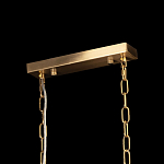 Люстра прямоугольная на цепях с прозрачными трубками и волнистым краем Nembus варинант исполнения - 12 | Loft Concept в Нижнем Новгороде