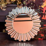 Зеркало круглое с лучами из зеркальных фацетов Silver Facet варинант исполнения - 3 | Loft Concept в Нижнем Новгороде