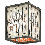 Бра с круглой зеркальной вставкой с эффектом ржавчины Stunning Radiance варинант исполнения - 3 | Loft Concept в Нижнем Новгороде