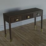 Дизайнерский Письменный стол Elsa Dreams Walnut с тремя ящиками варинант исполнения - 3 | Loft Concept в Нижнем Новгороде