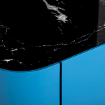 Тумба прикроватная чёрно-голубая с  ящиком Blue Cabinet варинант исполнения - 3 | Loft Concept в Нижнем Новгороде